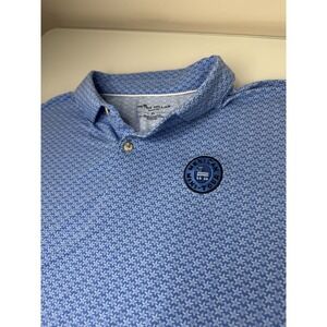 Mens Peter Millar Sea Side Mexican Mini Tour Golf Polo Shirt Size XL Starfish